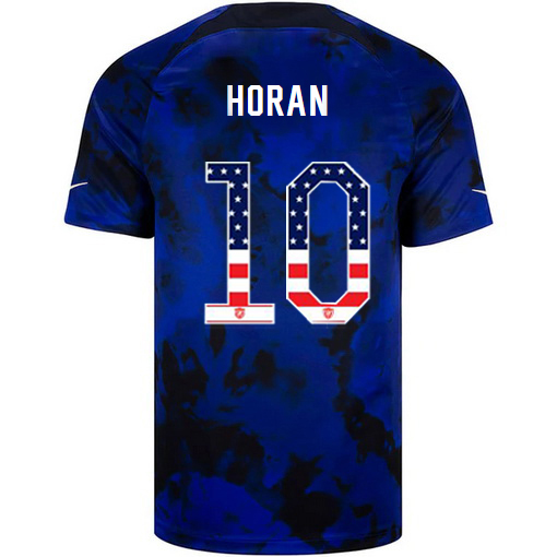 USA Blue Lindsey Horan 22/23 Men's Jersey Independence Day