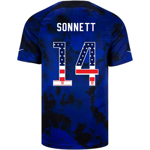 USA Blue Emily Sonnett 2022/2023 Men's Jersey Independence Day