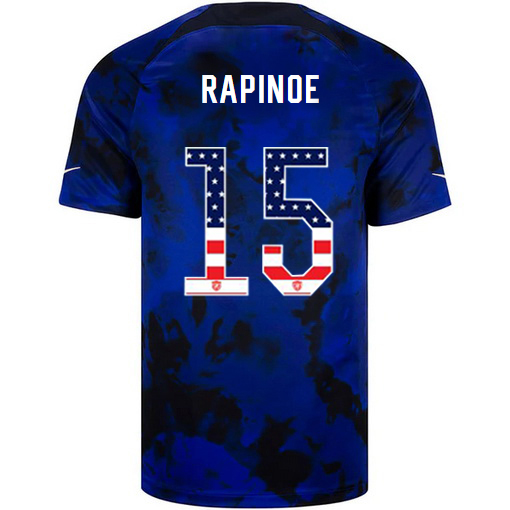 USA Blue Megan Rapinoe 22/23 Men's Jersey Independence Day