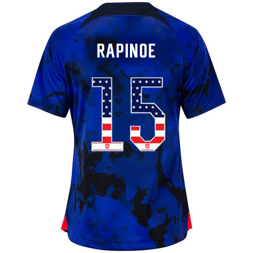 USA Blue Megan Rapinoe 2022/2023 Women's Jersey Independence Day
