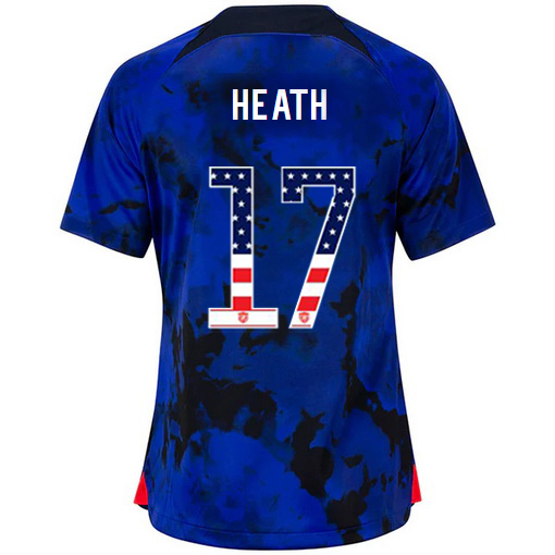 USA Blue Tobin Heath 2022/23 Women's Jersey Independence Day