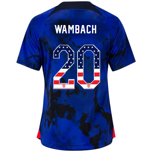 USA Blue Abby Wambach 22/23 Women's Jersey Independence Day