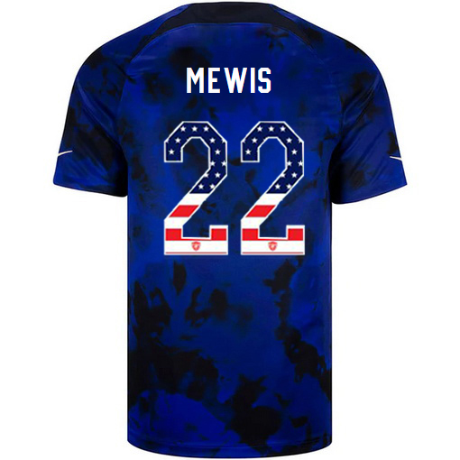 USA Blue Kristie Mewis 22/23 Men's Jersey Independence Day