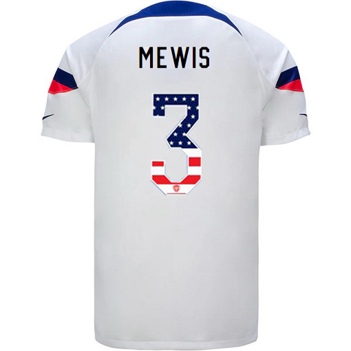 USA White Samantha Mewis 2022/2023 Men's Jersey Independence Day