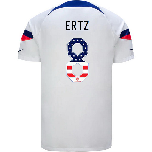 USA White Julie Ertz 22/23 Men's Jersey Independence Day