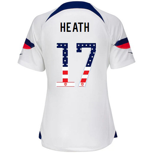 USA White Tobin Heath 22/23 Women's Jersey Independence Day