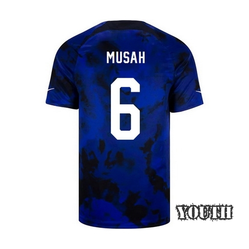 USA Away Yunus Musah 2022/2023 Youth Soccer Jersey