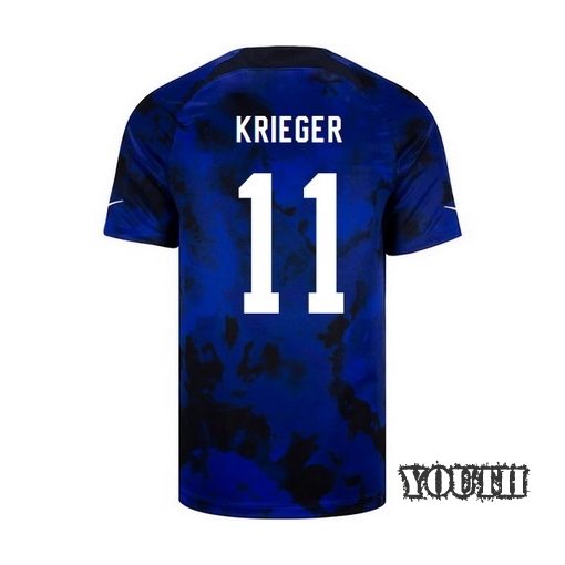 USA Away Ali Krieger 22/23 Youth Soccer Jersey