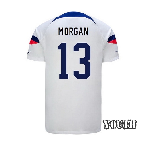 USA Home Alex Morgan 22/23 Youth Soccer Jersey