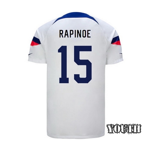 USA Home Megan Rapinoe 2022/23 Youth Soccer Jersey