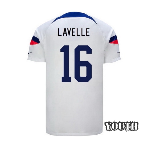 USA Home Rose Lavelle 22/23 Youth Soccer Jersey