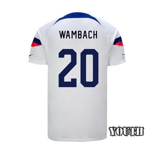 USA Home Abby Wambach 22/23 Youth Soccer Jersey