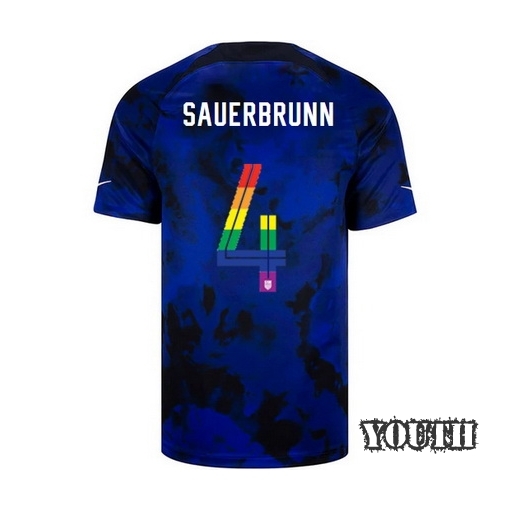 USA Loyal Blue Becky Sauerbrunn 2022/23 Youth PRIDE Jersey
