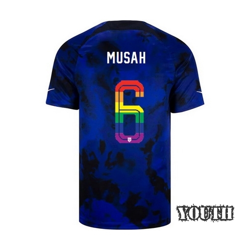 USA Loyal Blue Yunus Musah 2022/23 Youth PRIDE Jersey