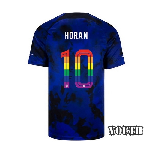 USA Loyal Blue Lindsey Horan 2022/2023 Youth PRIDE Jersey