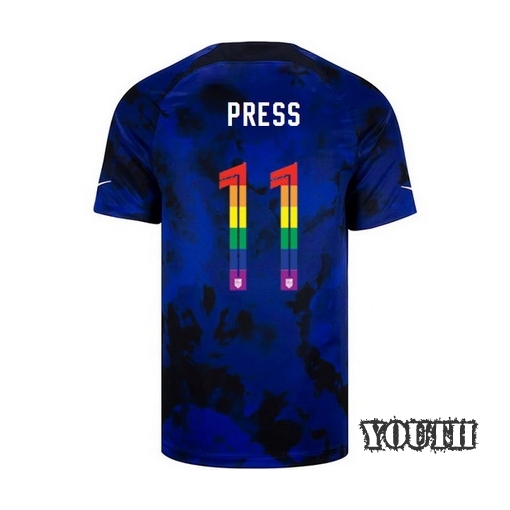 USA Loyal Blue Christen Press 2022/2023 Youth PRIDE Jersey