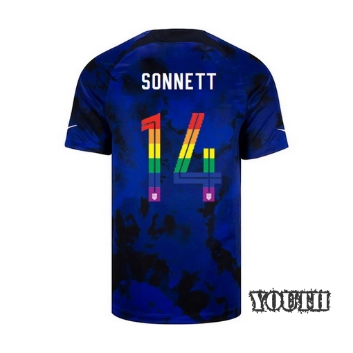 USA Loyal Blue Emily Sonnett 22/23 Youth PRIDE Jersey