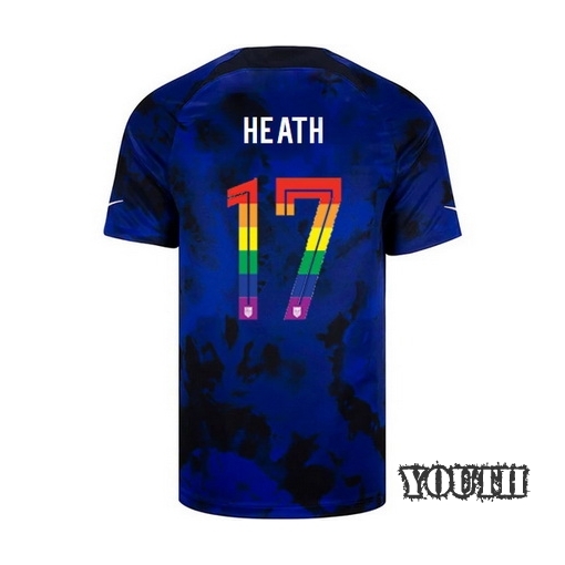 USA Loyal Blue Tobin Heath 22/23 Youth PRIDE Jersey
