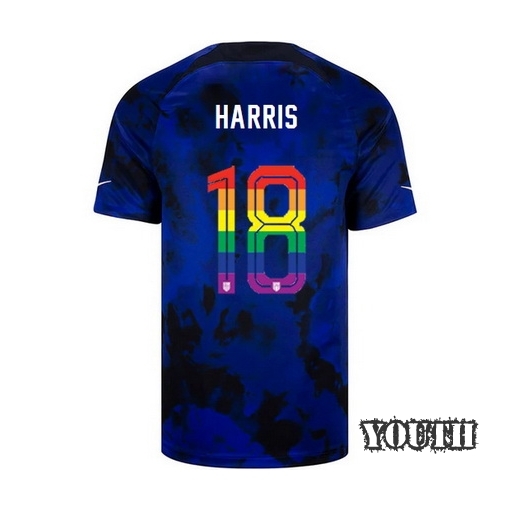 USA Loyal Blue Ashlyn Harris 2022/2023 Youth PRIDE Jersey