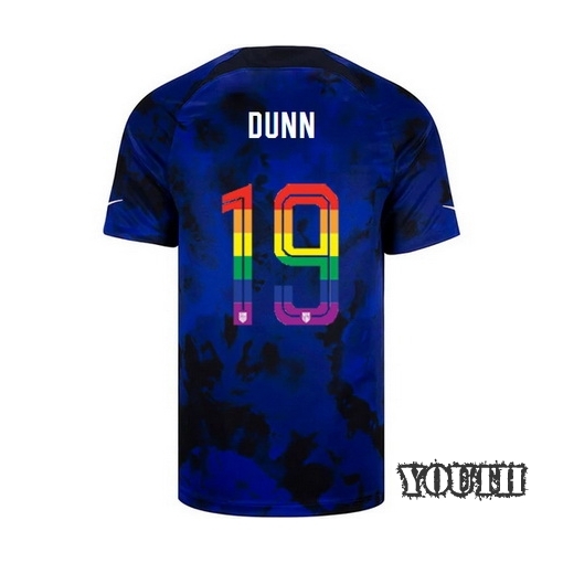 USA Loyal Blue Crystal Dunn 2022/2023 Youth PRIDE Jersey