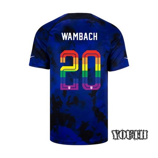 USA Loyal Blue Abby Wambach 2022/23 Youth PRIDE Jersey