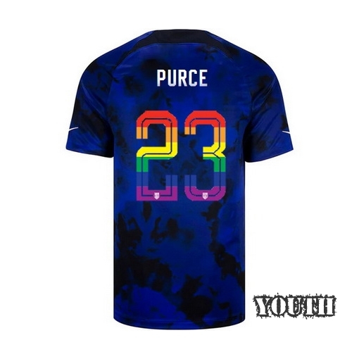 USA Loyal Blue Margaret Purce 2022/23 Youth PRIDE Jersey