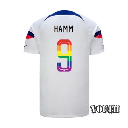 USA White Mia Hamm 2022/2023 Youth PRIDE Jersey
