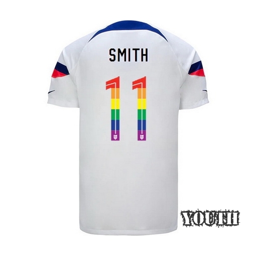 USA White Sophia Smith 2022/2023 Youth PRIDE Jersey