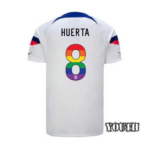 USA Home Sofia Huerta 22/23 Youth Jersey Rainbow Number