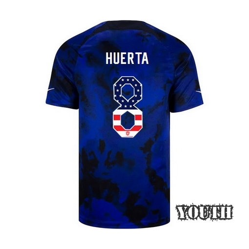 USA Blue Sofia Huerta 2022/23 Youth Jersey Independence Day