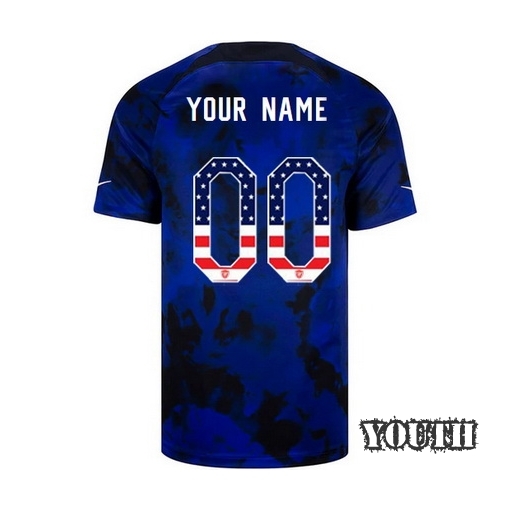 USA Blue Customized 2022/23 Youth Jersey Independence Day