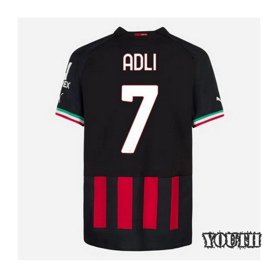 2022/23 Yacine Adli Home Youth Soccer Jersey