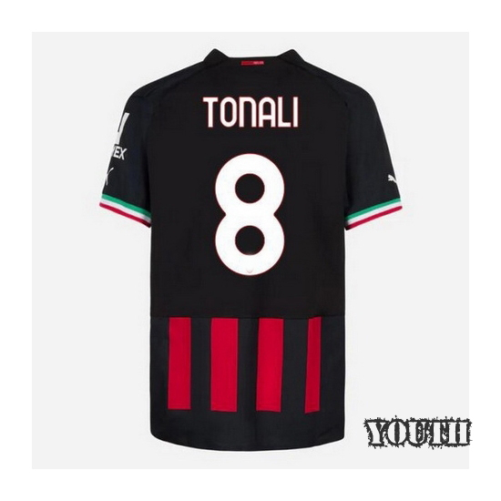 2022/23 Sandro Tonali Home Youth Soccer Jersey