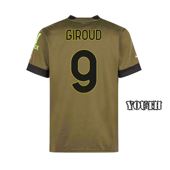 2022/2023 Olivier Giroud Third Youth Soccer Jersey