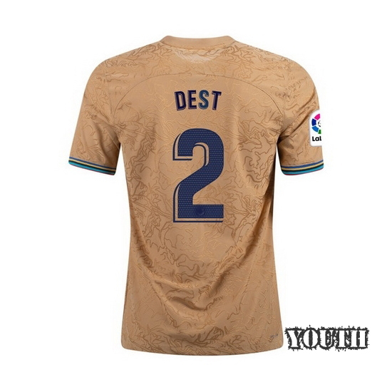 22/23 Sergino Dest Away Youth Soccer Jersey
