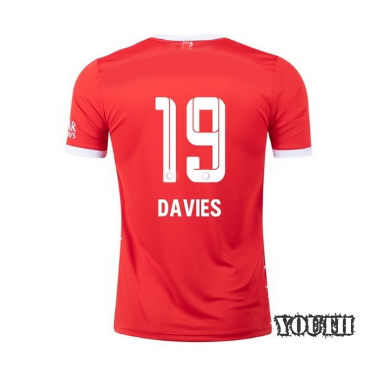 2022/23 Alphonso Davies Home Youth Soccer Jersey