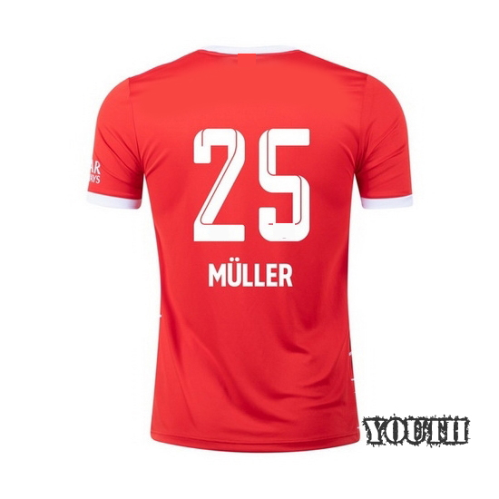 2022/23 Thomas Muller Home Youth Soccer Jersey