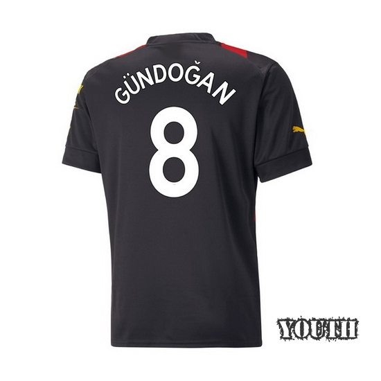 22/23 Ilkay Gundogan Away Youth Soccer Jersey
