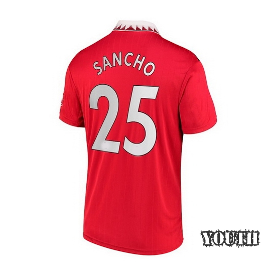 2022/23 Jadon Sancho Home Youth Soccer Jersey