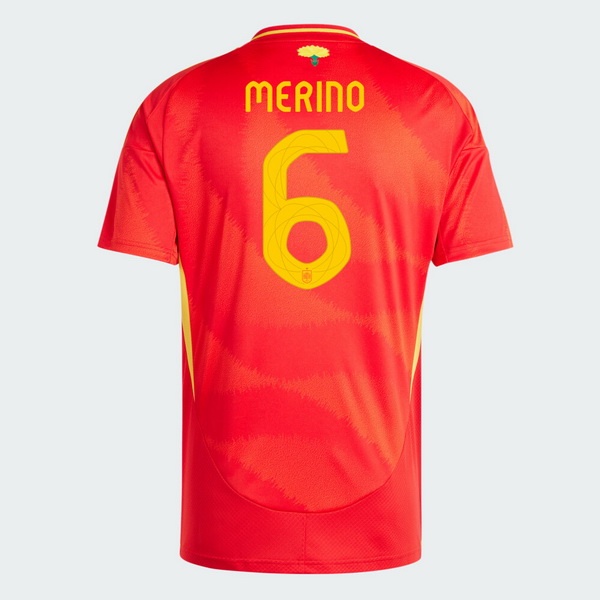 2024 Mikel Merino Spain Home Men's Soccer Jersey