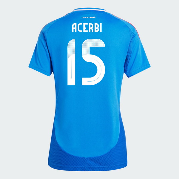 2024 Francesco Acerbi Italy Home Women's Soccer Jersey