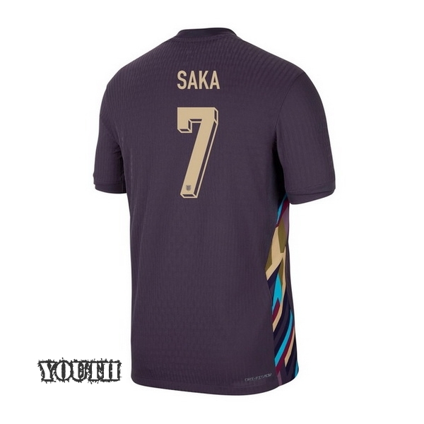 2024 Bukayo Saka England Away Youth Soccer Jersey