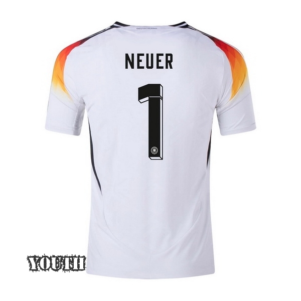 2024 Manuel Neuer Germany Home Youth Soccer Jersey