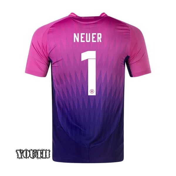 2024 Manuel Neuer Germany Away Youth Soccer Jersey