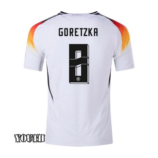 2024 Leon Goretzka Germany Home Youth Soccer Jersey