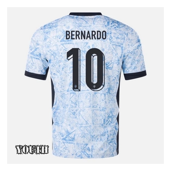 2024 Bernardo Silva Portugal Away Youth Soccer Jersey