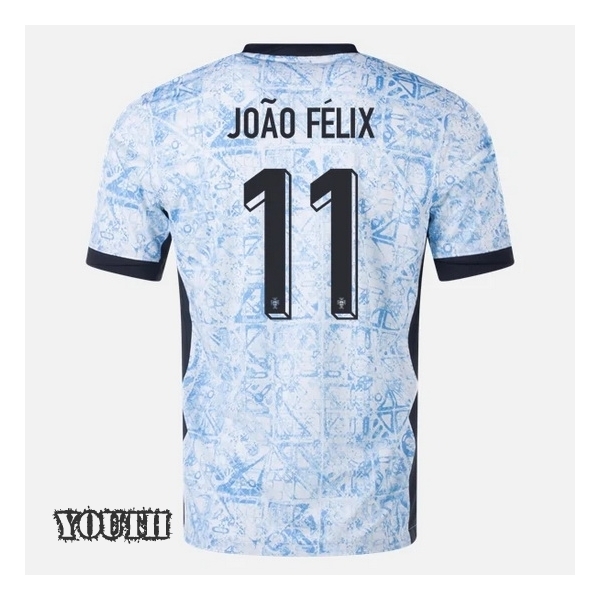2024 Joao Felix Portugal Away Youth Soccer Jersey