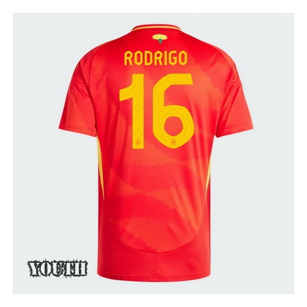 2024 Rodrigo Spain Home Youth Soccer Jersey
