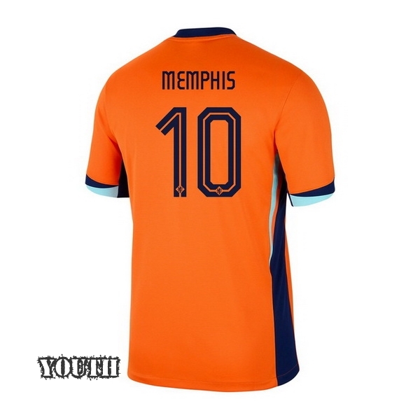2024 Xavi Simons Netherlands Home Youth Soccer Jersey