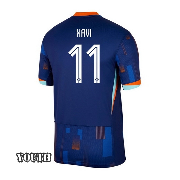 2024 Memphis Depay Netherlands Away Youth Soccer Jersey